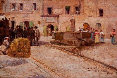 Street in Italy by Modesto Brocos
